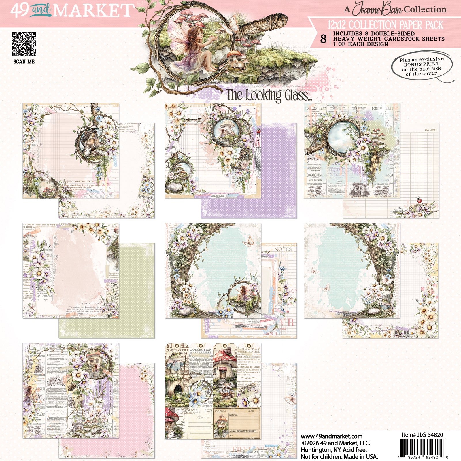 49 and Market 12 x12 Collection Pack- The Looking Glass