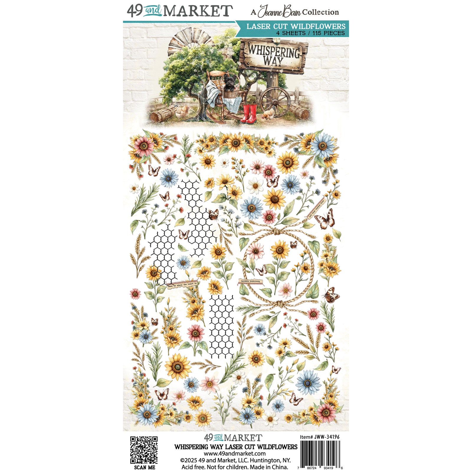 49 and Market Laser Cut Wildflowers - Whispering Way (Joanne Bain)
