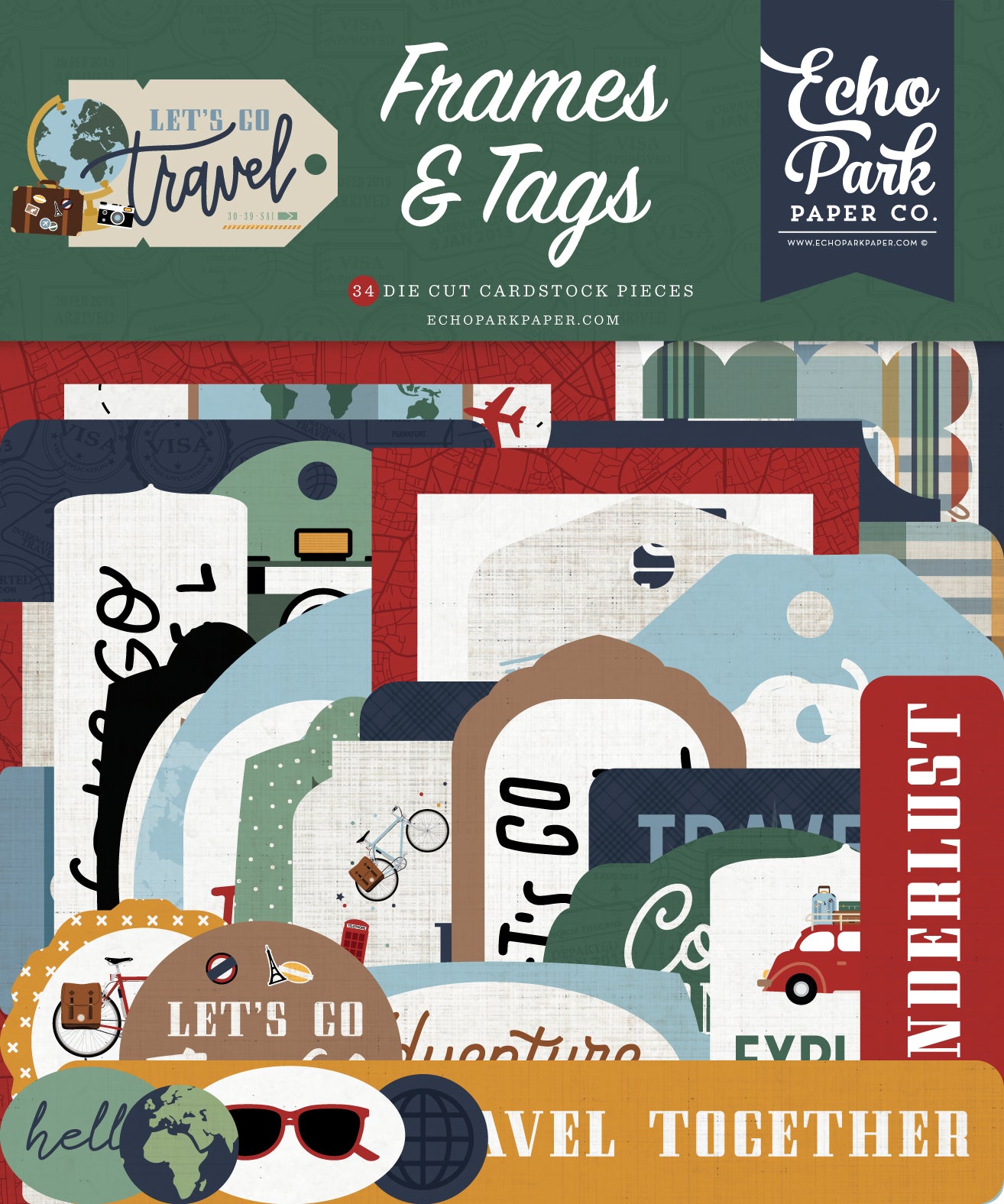 Let's Go Travel Frames & Tags