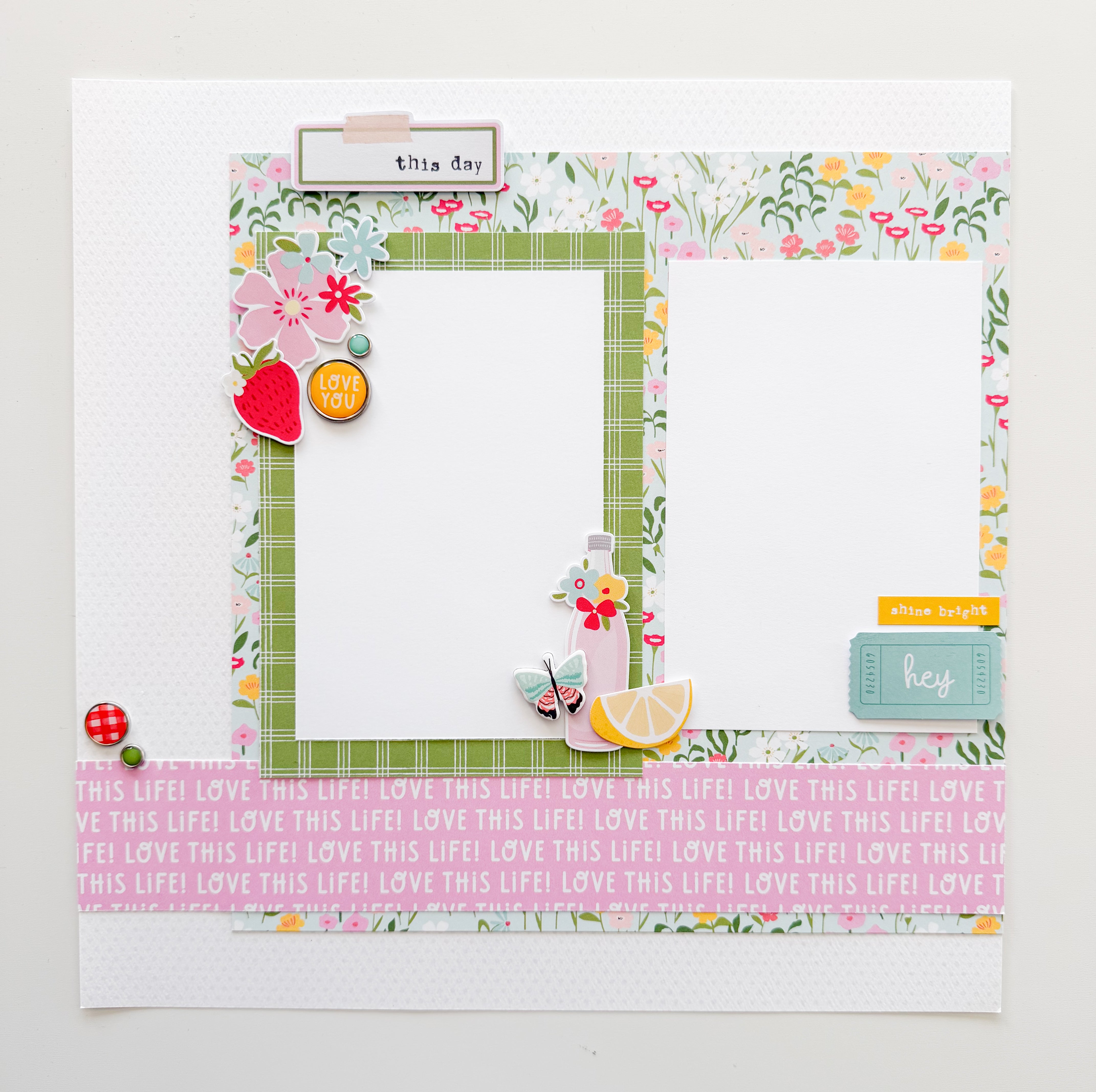 SIMPLE STORIES PINK LEMONADE PAGE KIT **Pre-Order**