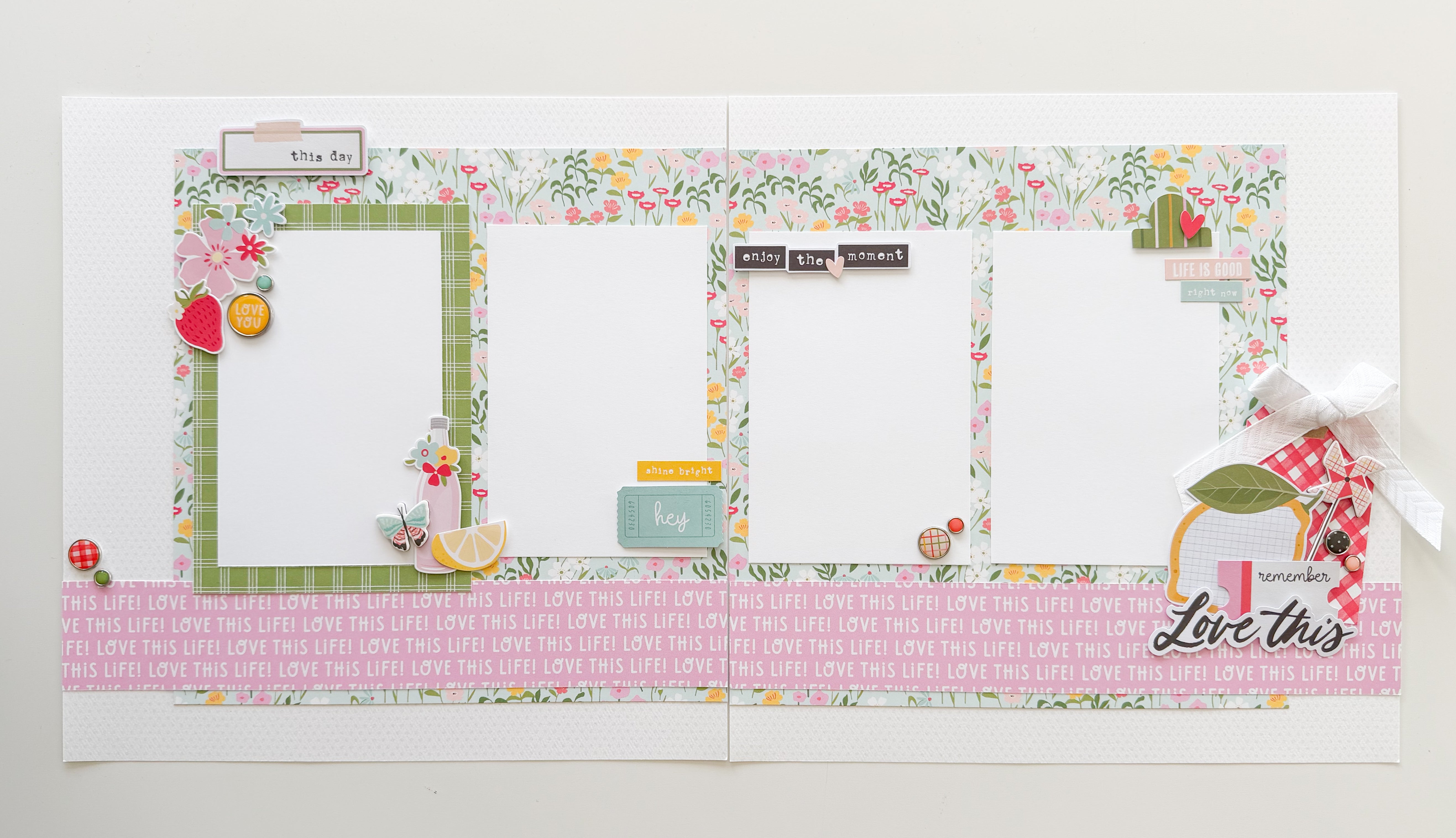 SIMPLE STORIES PINK LEMONADE PAGE KIT **Pre-Order**
