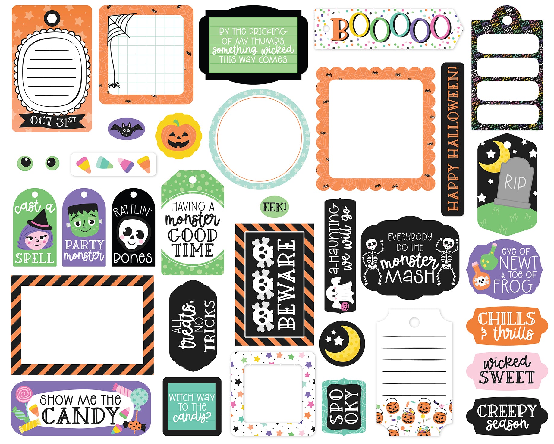 Monster Mash Frames & Tags