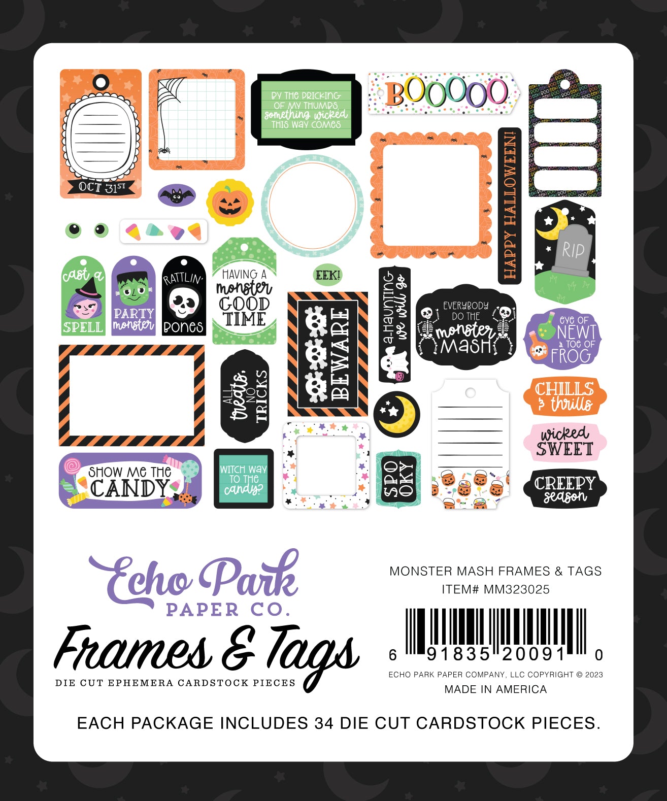 Monster Mash Frames & Tags