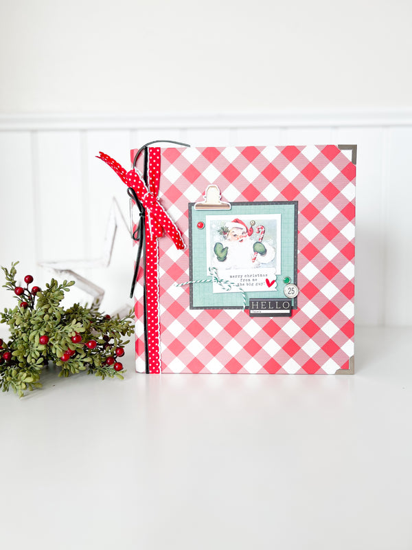 Simple Vintage Holly Jolly Snap Binder