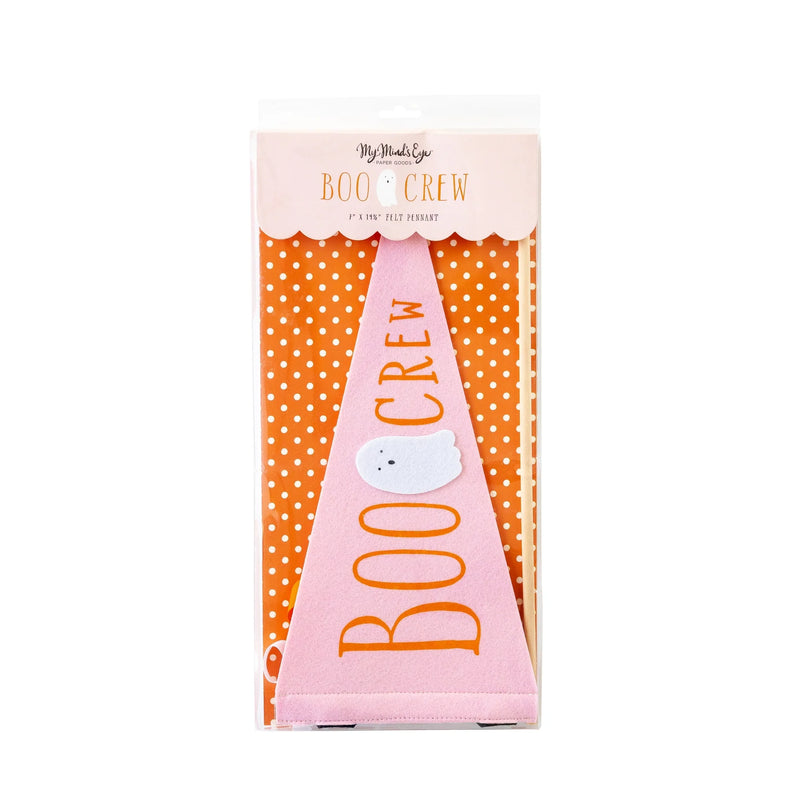 BOO CREW FELT PENNANT BANNER