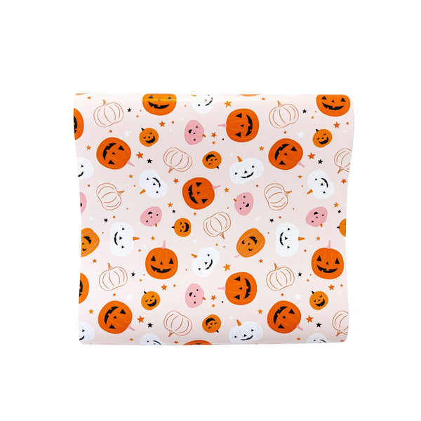 PINK PUMPKINS PAPER TABLE RUNNER