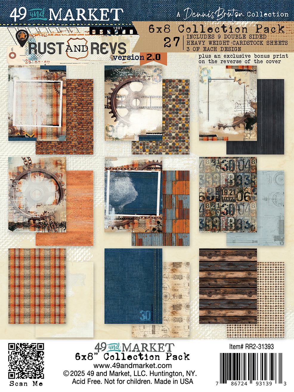 Rust & Revs 2.0 - 6x8 Paper Collection Pack