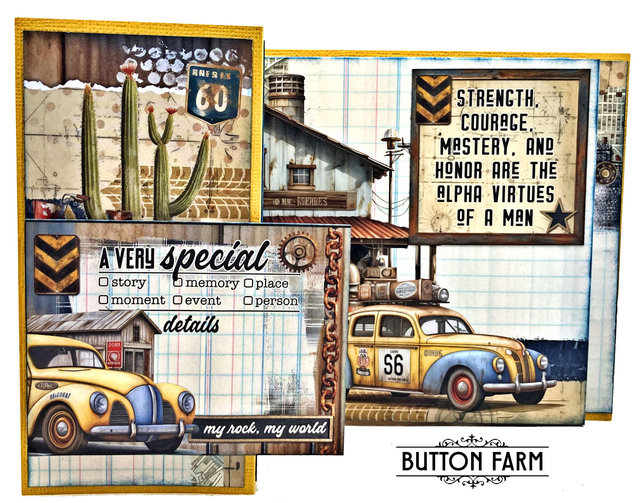 49 & Market Rust & Revs Masculine Kinetic Card Kit