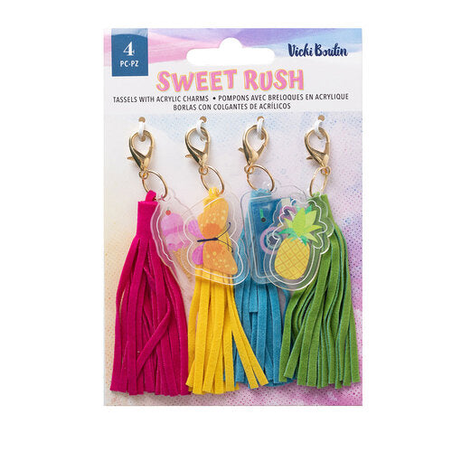 Sweet Rush Collection - Tassels With Acrylic Charms