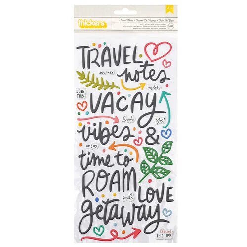 Where To Next Collection - Thickers - Phrase - Travel Notes - Puffy
