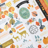 Farmstead Harvest Collection - 6 x 12 Cardstock Stickers with Gold Foil Accents