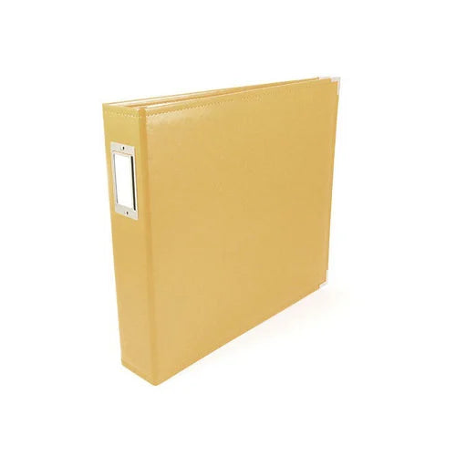 Classic Leather - 12x12 Three Ring Album - ButterCup