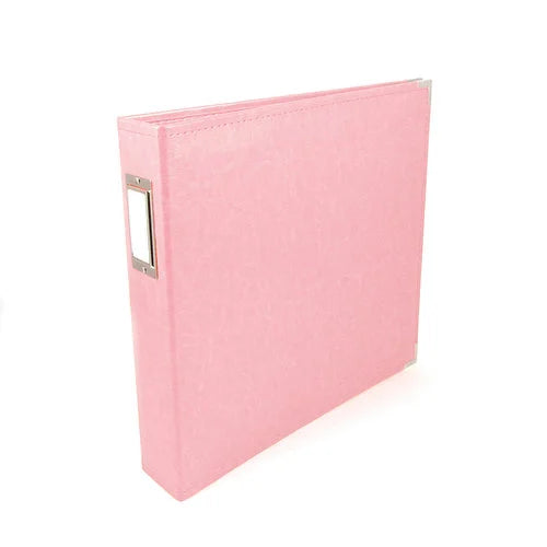 Classic Leather - 12x12 Three Ring Album - Pretty Pink