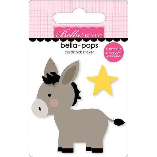 Bella Blvd - Let Us Adore Him Collection - Stickers - Bella Pops - Donkey