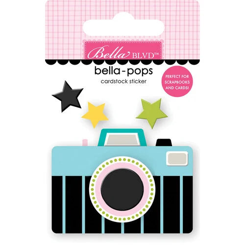 Bella-Pops 3D Stickers - Camera