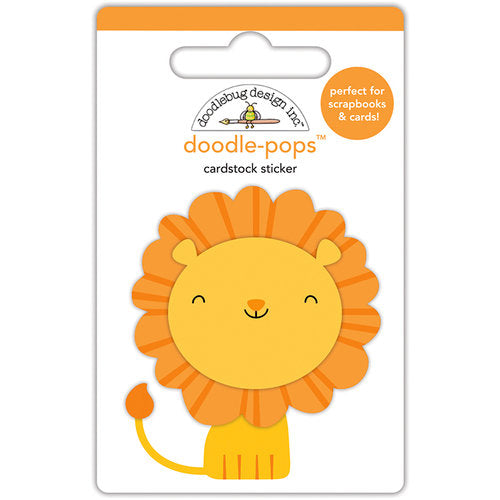 Doodle-Pops Cardstock Sticker - Leo Lion