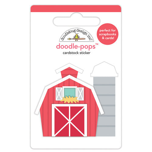 Doodle-Pops Cardstock Sticker - Red Barn