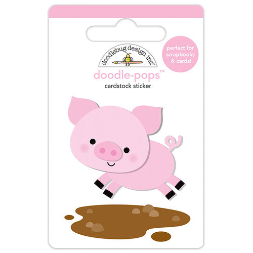 Doodle-Pops Cardstock Sticker - Piggy