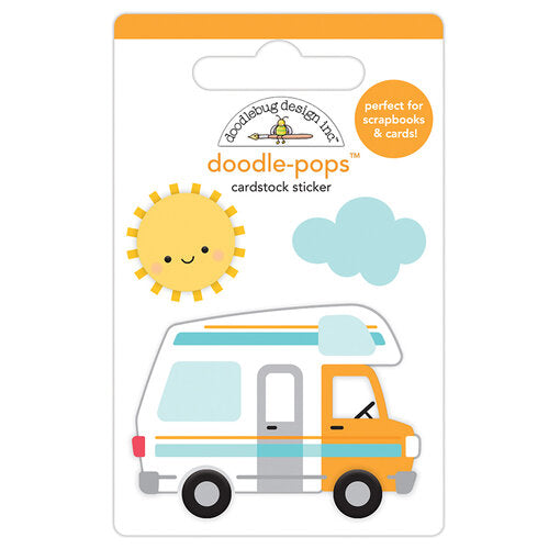 Doodle-Pops Cardstock Sticker - Road Trip