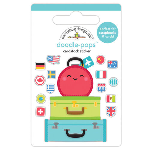 Doodle-Pops Cardstock Sticker - Pack Your Bags