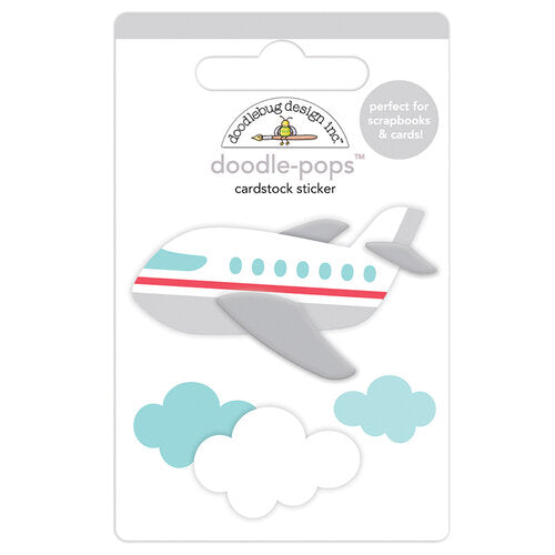 Doodle-Pops Cardstock Sticker - Jet Set