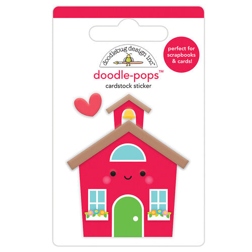 Doodle-Pops Cardstock Sticker - School House