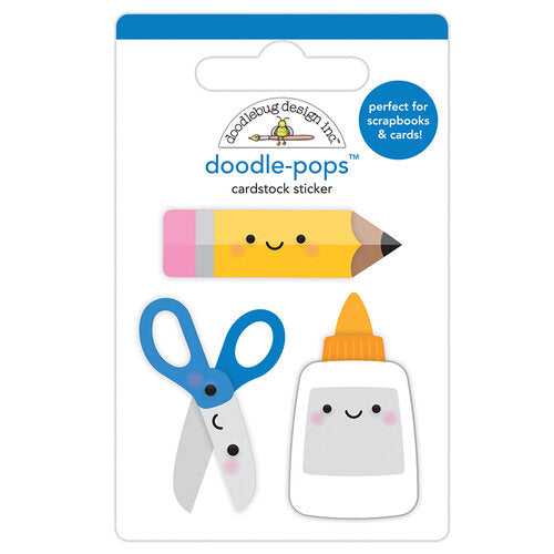 Doodle-Pops - 3D Cardstock Sticker - Cut and Paste