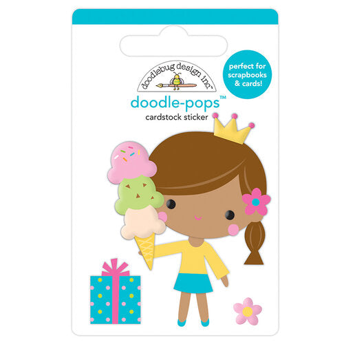 Doodle-Pops Cardstock Sticker - Birthday Princess