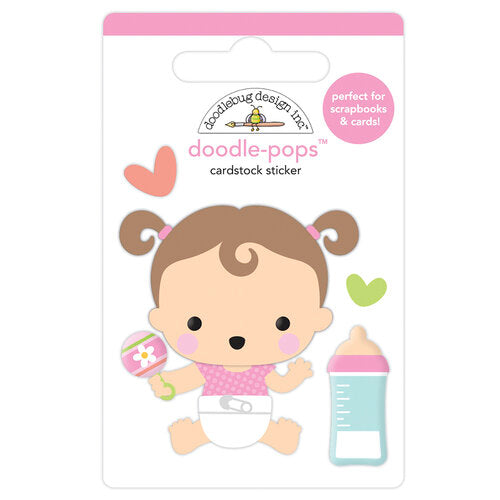 Doodle-Pops Cardstock Sticker - Sweet Girl