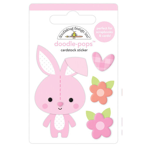 Doodle-Pops Cardstock Sticker - Snuggle Bunny