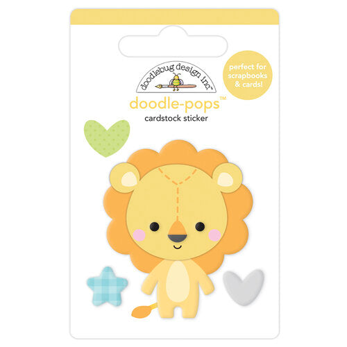 Doodle-Pops Cardstock Sticker - Loveable Lion