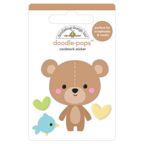 Doodle-Pops Cardstock Sticker - Bear Hug