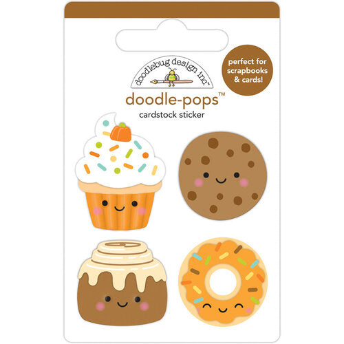 Doodle-Pops Cardstock Sticker - Fall Treats