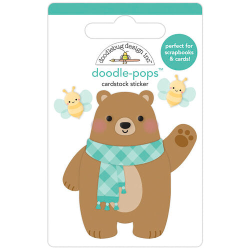 Doodle-Pops Cardstock Sticker - Beary Cute
