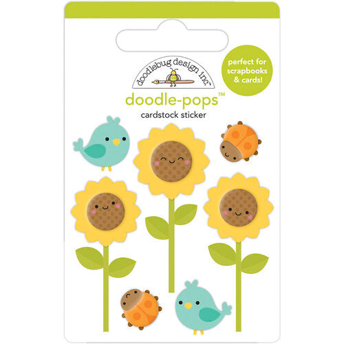Doodle-Pops Cardstock Sticker - Sunflowers