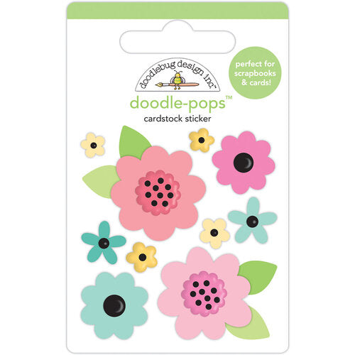 Doodle-Pops Cardstock Sticker - Flower Garden