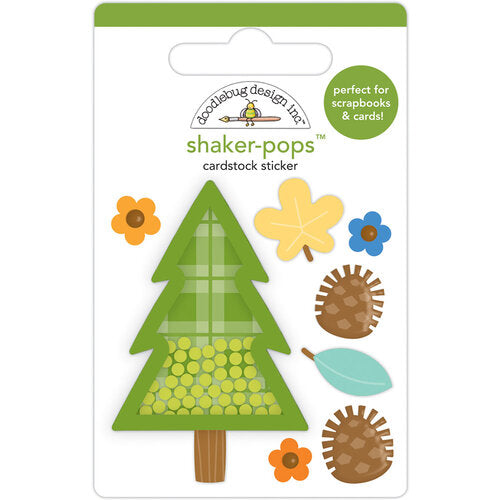 Shaker-Pops - 3D Cardstock Sticker - Wooderful Time