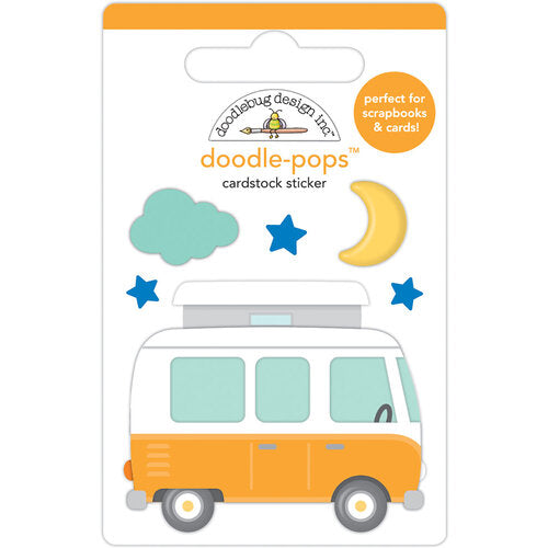 Doodle-Pops Cardstock Sticker -  Camp Happy