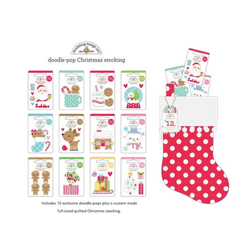 Let It Snow Collection - Doodle-Pops Christmas Stocking
