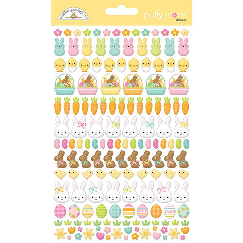 Bunny Hop Collection - Puffy Stickers - Icons