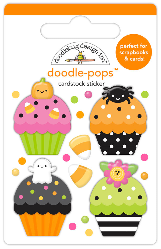 Doodle-Pops - 3D Cardstock Sticker - Cute Cakes