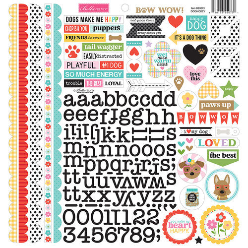 Bella Blvd - Bow Wow Collection - Cardstock Stickers - Bow Wow Doohickey