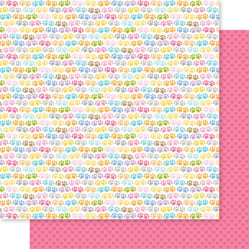 Bella Blvd - Meow Collection - 12 x 12 Double Sided Paper - Smitten Kitten
