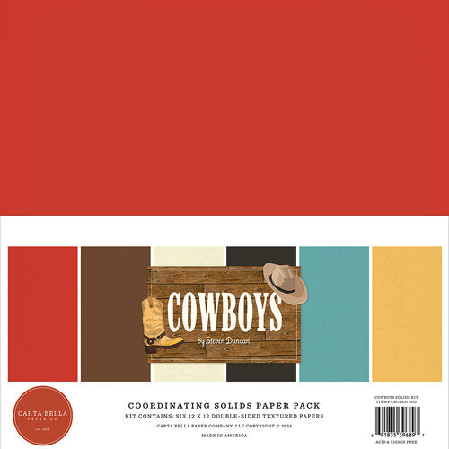 Cowboys Collection - 12 x 12 Solids Kit