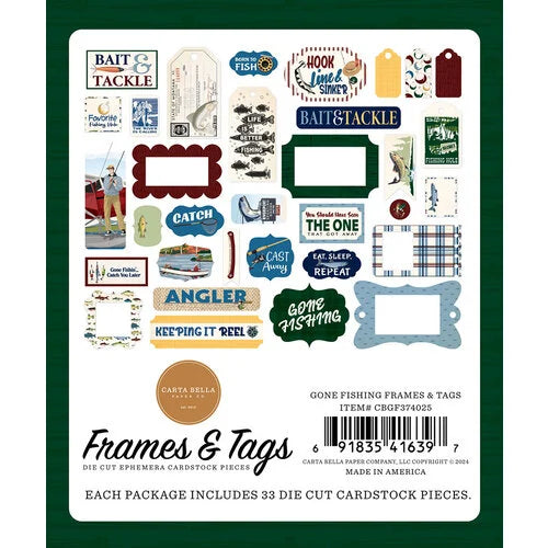 Gone Fishing Collection - Frames And Tags