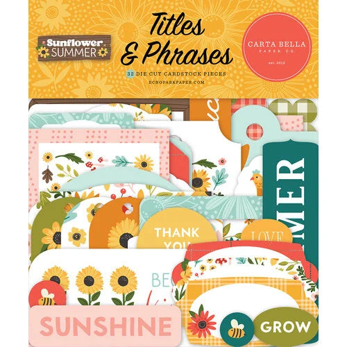 Sunflower Summer Collection - Titles And Phrases