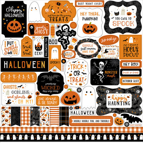Halloween Party Collection - 12 x 12 Cardstock Stickers