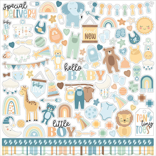 Our Baby Boy Collection - 12 x 12 Cardstock Stickers