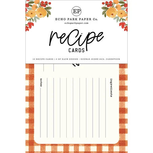 Recipe Cards Collection - Recipe Cards - Hello Autumn