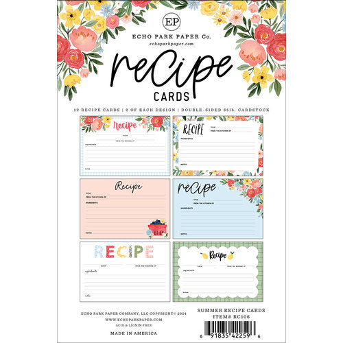 Recipe Cards Collection - Recipe Cards - Summer